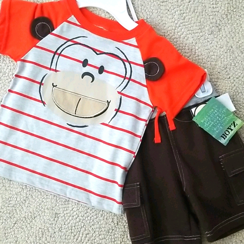 Monkey Shorts & Tee set